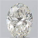 Natural Diamond 1.50 Carats, Oval with  Cut, I Color, SI1 Clarity and Certified by GIA