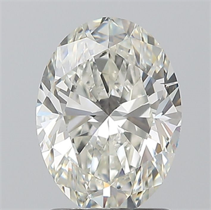 Picture of Natural Diamond 1.50 Carats, Oval with  Cut, I Color, SI1 Clarity and Certified by GIA