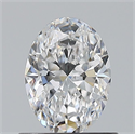 Natural Diamond 0.70 Carats, Oval with  Cut, E Color, VS2 Clarity and Certified by GIA