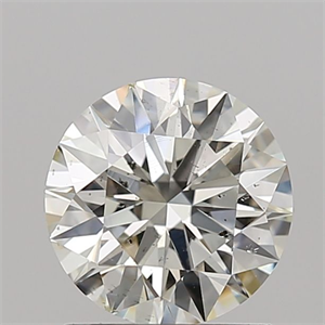 Picture of Natural Diamond 1.24 Carats, Round with Excellent Cut, I Color, SI1 Clarity and Certified by IGI