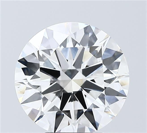 Picture of Lab Grown Diamond 4.03 Carats, Round with Ideal Cut, F Color, VS1 Clarity and Certified by IGI