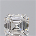 Diamante Natural 0.70 quilates, Asscher , Color F, claridad VS2 y certificado GIA