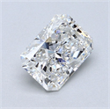 Natural Diamond 1.70 Carats, Radiant with  Cut, F Color, VS2 Clarity and Certified by GIA