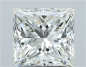 Natural Diamond 1.51 Carats, Princess with  Cut, I Color, SI1 Clarity and Certified by GIA