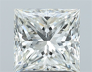 Picture of Natural Diamond 1.51 Carats, Princess with  Cut, I Color, SI1 Clarity and Certified by GIA
