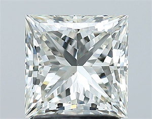 Picture of Natural Diamond 1.70 Carats, Princess with  Cut, I Color, VS2 Clarity and Certified by IGI