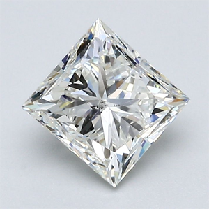 Picture of Natural Diamond 1.50 Carats, Princess with  Cut, J Color, SI1 Clarity and Certified by GIA