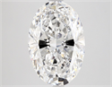 Natural Diamond 3.01 Carats, Oval with  Cut, D Color, VVS2 Clarity and Certified by GIA