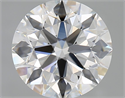 Natural Diamond 2.02 Carats, Round with Excellent Cut, F Color, VS1 Clarity and Certified by GIA