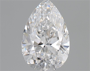 Picture of Natural Diamond 0.51 Carats, Pear with  Cut, D Color, VVS1 Clarity and Certified by GIA