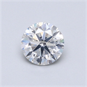 Natural Diamond 0.60 Carats, Round with Very Good Cut, E Color, SI2 Clarity and Certified by GIA