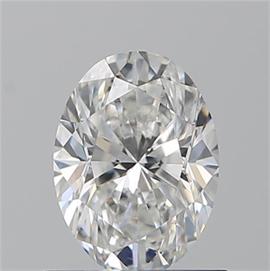 Picture of Natural Diamond 0.90 Carats, Oval with  Cut, F Color, SI1 Clarity and Certified by GIA