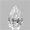 Natural Diamond 0.70 Carats, Pear with  Cut, E Color, VS2 Clarity and Certified by GIA