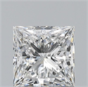 Diamante Natural 0.90 quilates, Princesa , Color F, claridad VVS2 y certificado GIA