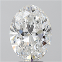 Natural Diamond 4.03 Carats, Oval with  Cut, E Color, SI1 Clarity and Certified by GIA