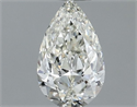Natural Diamond 0.50 Carats, Pear with  Cut, J Color, VVS2 Clarity and Certified by IGI