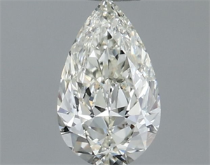 Picture of Natural Diamond 0.50 Carats, Pear with  Cut, J Color, VVS2 Clarity and Certified by IGI
