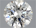 Natural Diamond 0.90 Carats, Round with Excellent Cut, H Color, SI1 Clarity and Certified by GIA