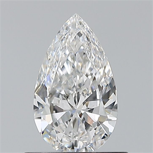 Picture of Natural Diamond 0.60 Carats, Pear with  Cut, F Color, VS2 Clarity and Certified by GIA