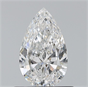Natural Diamond 0.60 Carats, Pear with  Cut, F Color, VS2 Clarity and Certified by GIA
