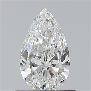 Picture of Natural Diamond 0.60 Carats, Pear with  Cut, F Color, VS2 Clarity and Certified by GIA