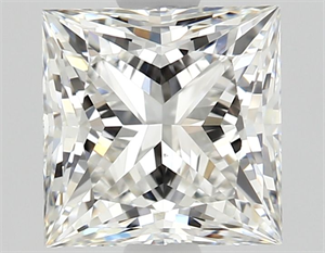 Picture of Natural Diamond 1.47 Carats, Princess with  Cut, F Color, VS1 Clarity and Certified by GIA