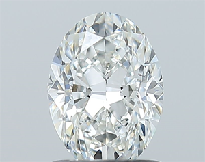 Foto Diamante Natural 1.00 quilates, Ovalado , Color F, claridad SI1 y certificado GIA de