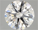 Lab Grown Diamond 3.03 Carats, Round with Ideal Cut, F Color, VVS1 Clarity and Certified by IGI