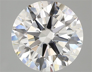 Picture of Lab Grown Diamond 3.03 Carats, Round with Ideal Cut, F Color, VVS1 Clarity and Certified by IGI