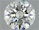 Natural Diamond 0.71 Carats, Round with Excellent Cut, H Color, SI1 Clarity and Certified by GIA