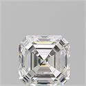 Diamante Natural 1.08 quilates, Asscher , Color H, claridad VVS2 y certificado GIA