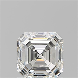 Picture of Natural Diamond 1.08 Carats, Asscher with  Cut, H Color, VVS2 Clarity and Certified by GIA