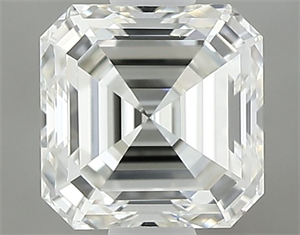 Picture of Natural Diamond 0.70 Carats, Asscher with  Cut, I Color, IF Clarity and Certified by GIA