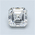 Natural Diamond 1.01 Carats, Asscher with  Cut, F Color, VVS1 Clarity and Certified by GIA