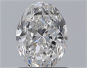 Natural Diamond 0.90 Carats, Oval with  Cut, E Color, VS1 Clarity and Certified by GIA