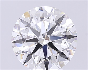 Picture of Lab Grown Diamond 4.09 Carats, Round with Ideal Cut, H Color, VVS1 Clarity and Certified by IGI