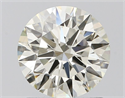 Natural Diamond 1.21 Carats, Round with Excellent Cut, J Color, SI1 Clarity and Certified by IGI