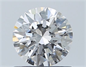 Natural Diamond 0.66 Carats, Round with Excellent Cut, E Color, IF Clarity and Certified by GIA