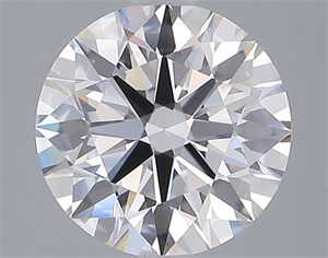 Picture of Lab Grown Diamond 3.05 Carats, Round with Ideal Cut, E Color, VVS2 Clarity and Certified by IGI