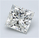 Diamante Natural 2.20 quilates, Princesa , Color J, claridad VVS2 y certificado GIA