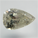 Natural Diamond 0.72 Carats, Pear with  Cut, L Color, I2 Clarity and Certified by GIA