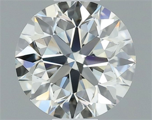 Picture of Natural Diamond 0.45 Carats, Round with Excellent Cut, I Color, VVS2 Clarity and Certified by IGI