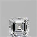 Natural Diamond 0.60 Carats, Asscher with  Cut, F Color, VVS2 Clarity and Certified by GIA