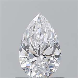 Picture of Natural Diamond 0.70 Carats, Pear with  Cut, D Color, SI1 Clarity and Certified by GIA