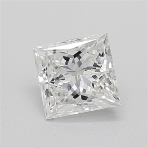 Foto Diamante Natural 0.70 quilates, Princesa , Color F, claridad VS1 y certificado GIA de