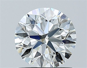 Picture of Natural Diamond 0.90 Carats, Round with Excellent Cut, H Color, VS1 Clarity and Certified by GIA