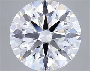 Picture of Lab Grown Diamond 6.84 Carats, Round with Ideal Cut, D Color, IF Clarity and Certified by IGI