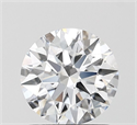 Lab Grown Diamond 1.02 Carats, Round with Ideal Cut, D Color, VVS2 Clarity and Certified by IGI