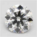 Lab Grown Diamond 2.50 Carats, Round with Ideal Cut, H Color, VS1 Clarity and Certified by IGI