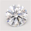 Lab Grown Diamond 1.09 Carats, Round with Ideal Cut, D Color, VVS2 Clarity and Certified by IGI